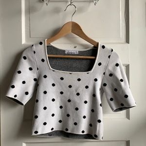 Urban Outfitters Polka Dot Crop Top